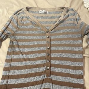 Michael star striped long sleeve t shirt